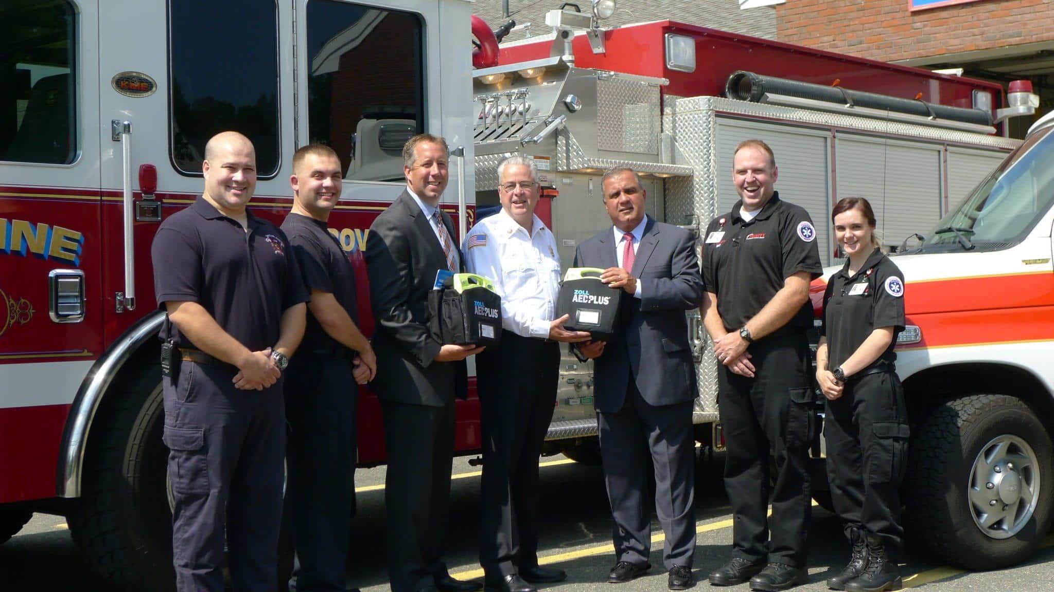 Groveland Fire Department Receives Two Defibrillators from Trinity ...