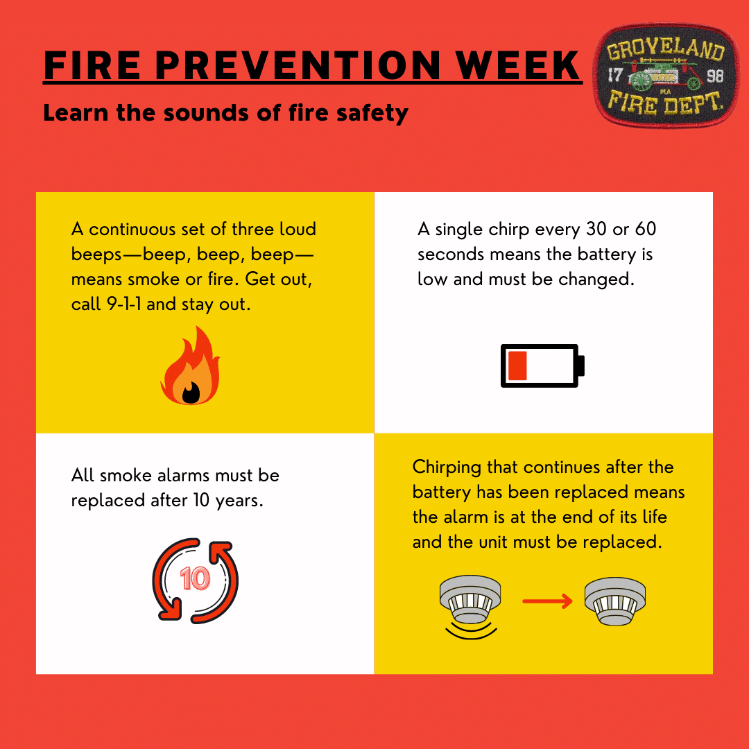 Groveland Fire Department Urges Residents to Consider Safety Tips and ‘Learn the Sounds of Fire Safety’ During Fire Prevention Week