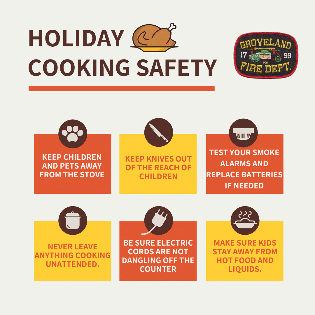 Groveland Fire Department Offers Cooking Safety Tips for the Holiday Season