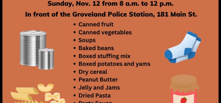 Groveland Police and Fire to Host Food and Sock Drive to Benefit Local Food Pantries